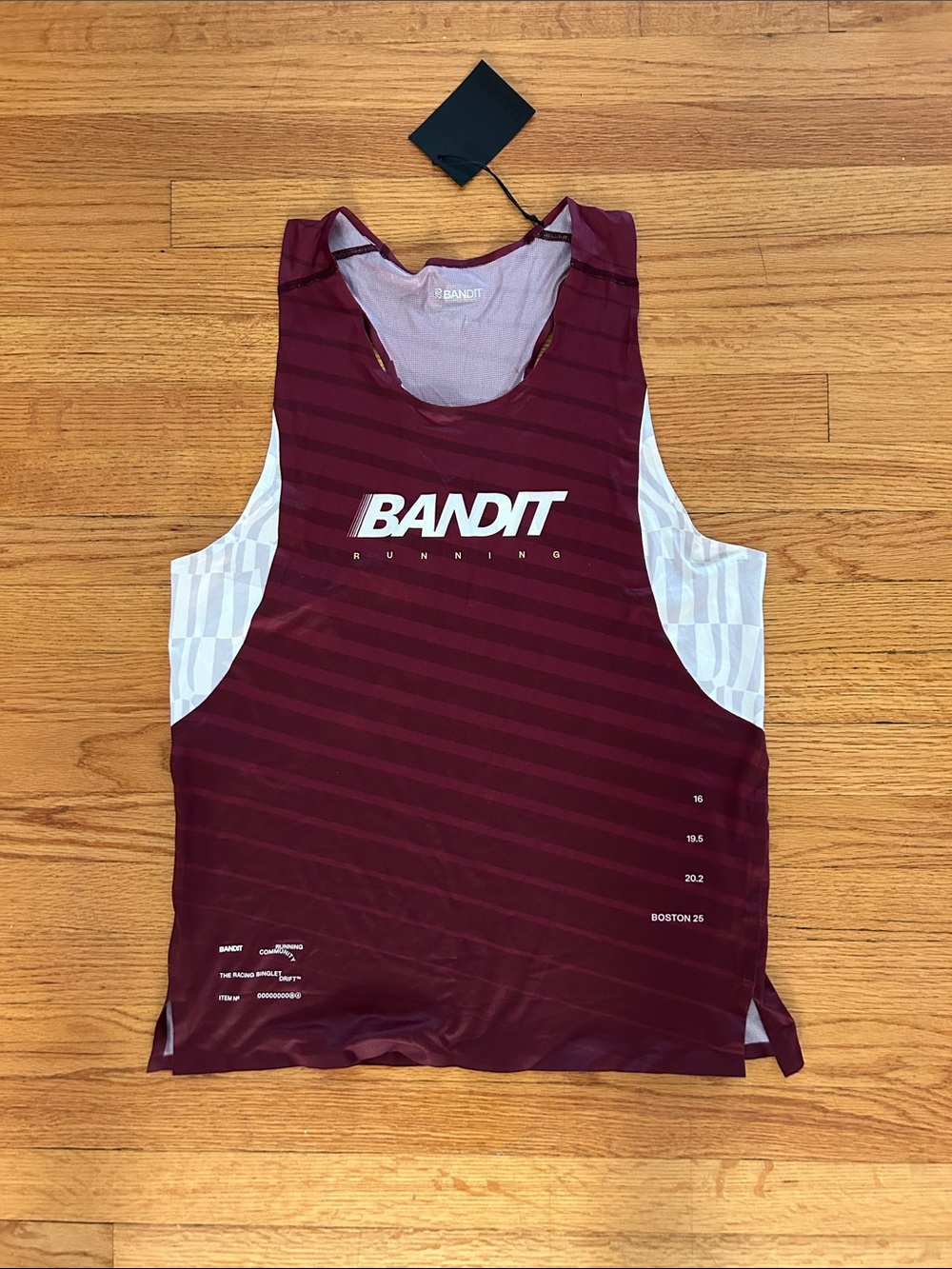 Bandit Running Boston 2025 Singlet NEW WITH TAGS SZ medium